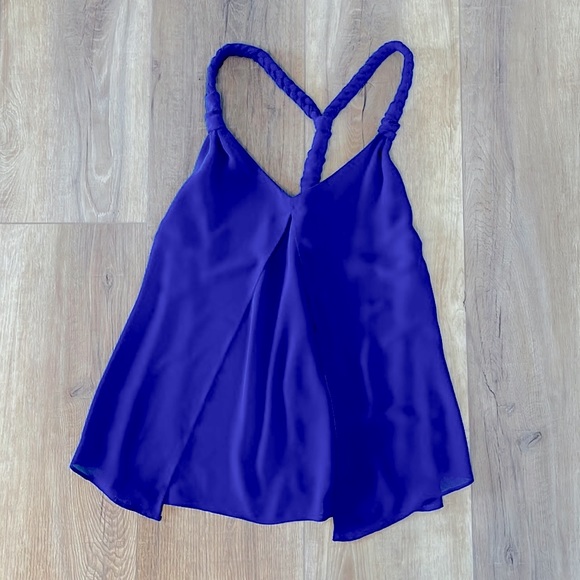 Royal Blue Braided Tank - Picture 1 of 4